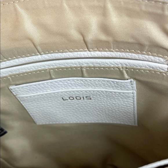 Lodis Ivory Leather Crossbody Bag - Picture 8 of 13